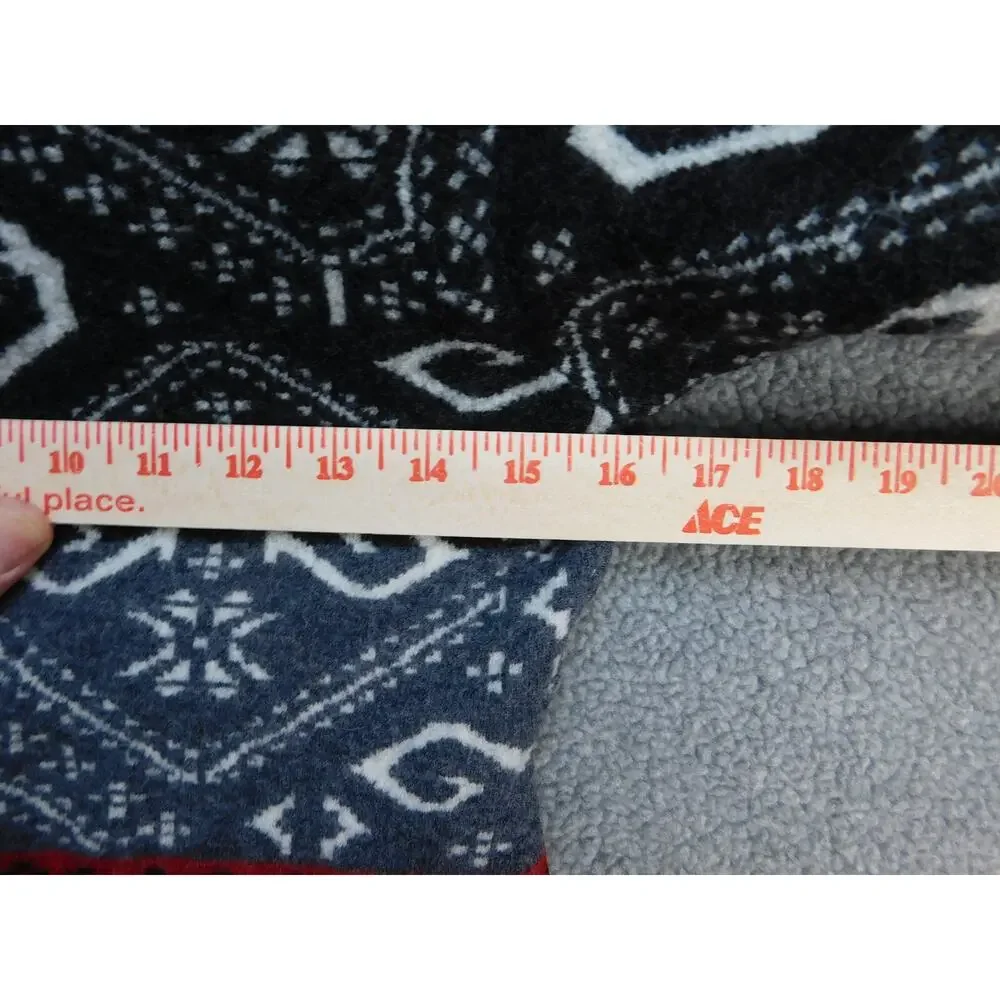 Icelandic Design Youth L Aztec Southwest Jacket Vintage Gray/Red Sweater